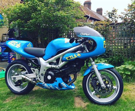 Suzuki Sv Cafe Racer Suzuki Retro Classic Rizla Blue