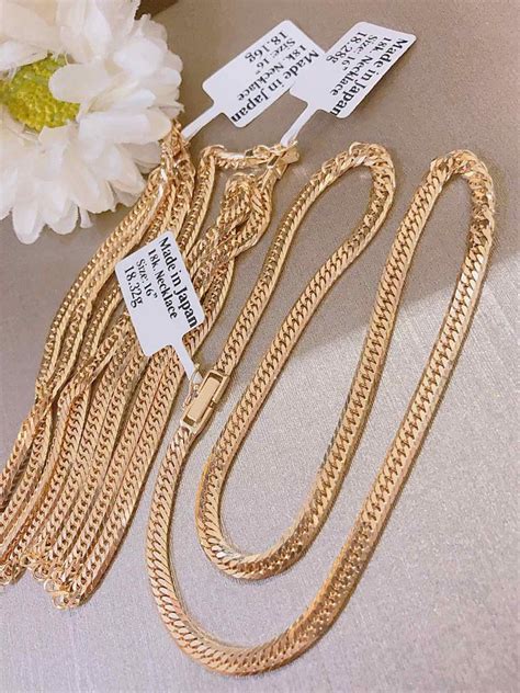 K Double Lock Chain Necklace Jg Women S Fashion Jewelry