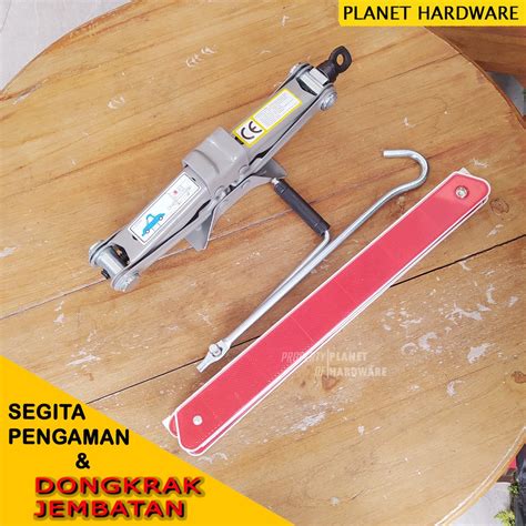 Jual Paket Set Dongkrak Jembatan Ton Segitiga Pengaman Mobil Mogok