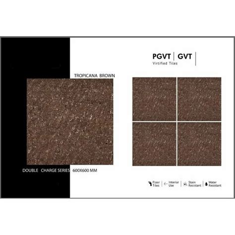 Ceramic Matte 600X600MM Double Charged Polished Vitrified Tiles PGVT