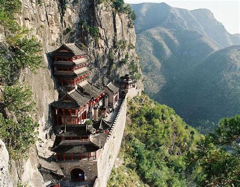 Ancient Mountain Temple In China Ancient Buildings Ancient