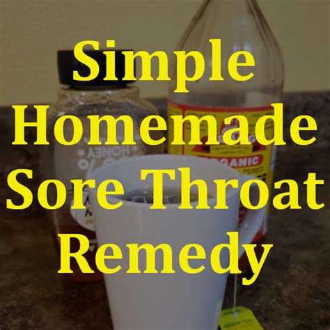 Diy Home Sweet Home Simple Homemade Sore Throat Remedy