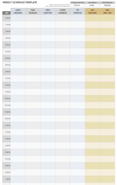 Free Google Sheets Schedule Templates | Smartsheet