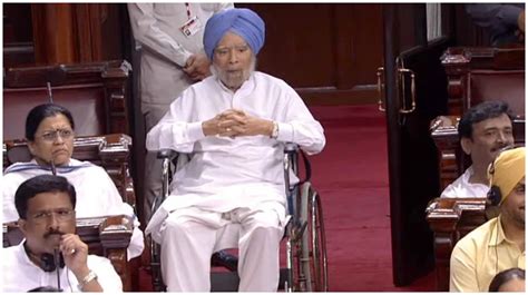 Extremely Shameful Bjp As Manmohan Singh 90 Attends Rajya Sabha