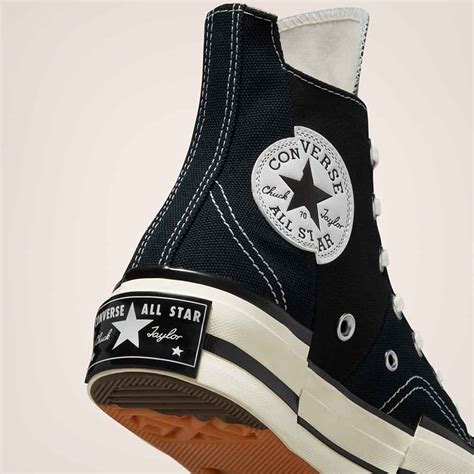 Ripley ZAPATILLAS MUJER CONVERSE URBANAS NEGRO CHUCK 70 PLUS CANVAS HI