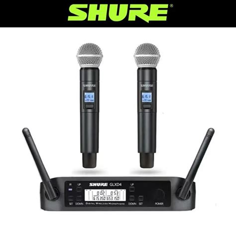 Shure micrófonos inalámbricos Glxd4 Sm58 micrófono de mano profesional