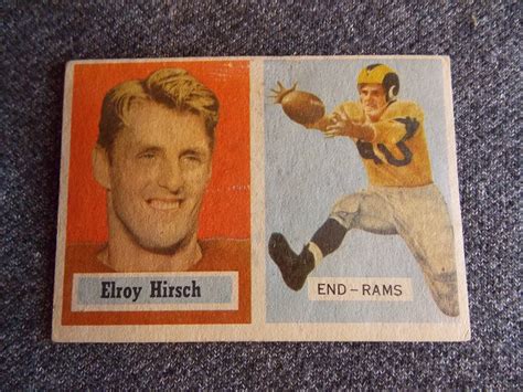 Rust Belt Revival Online Auctions 1957 Topps 46 Crazy Legs Hirsch