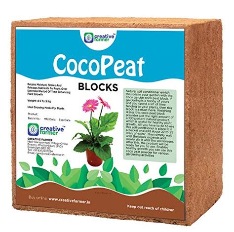 Creative Farmer Cocopeat Block Kg Agropeat Expands Up To Litres