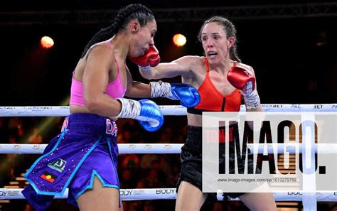 Boxing Tszyu Horn Shanell Dargan Left And Jaala Tomat During Their