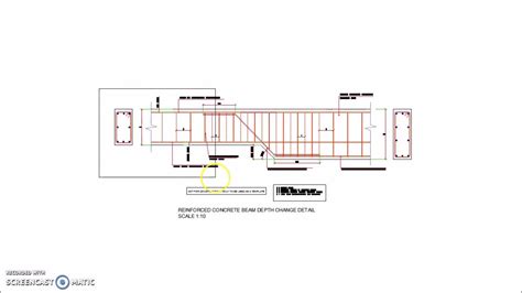 Reinforced Concrete Beam Depth Change Detail Youtube