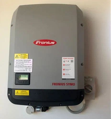 Fronius Symo Kw Three Phase Solar Inverter At Best Price In New Delhi