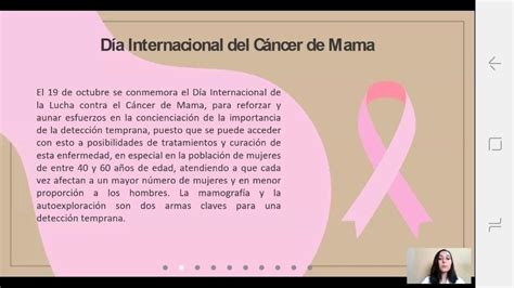 Charla De Promoci N Y Prevenci N C Ncer De Mama Facultad De Medicina