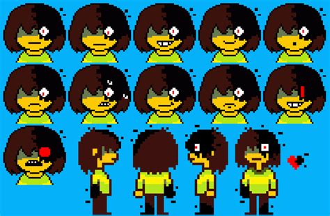 Some Glitch Kris Sprites And Speech Box Sprites Inspired By U