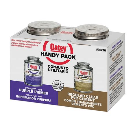 Buy Oatey 30246 4 Oz PVC Regular Clear Cement And 4 Oz NSF Purple