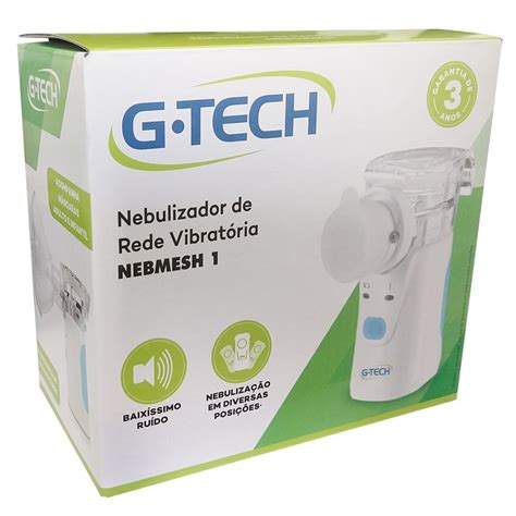 Inalador Nebulizador Portátil G Tech Nebmesh1 Rede Vibratória Submarino