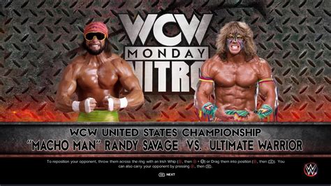 WWE 2K23 Macho Man Randy Savage Vs Ultimate Warrior WCW United