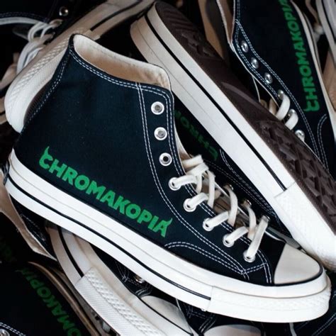 Size 10 Converse X Tyler The Creator Chromakopia Black Hi Tops In Hand