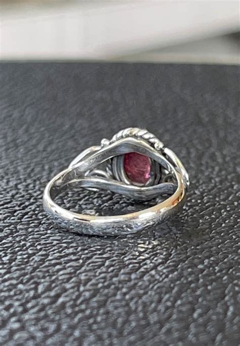 Roze Toermalijn Ring Cabochon Ovaal Klein Maat Jalla Stones