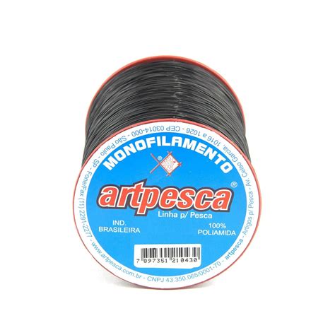 Linha De Nylon Artpesca 0 40mm Preta 100gr Artpesca Artigos Para Pesca