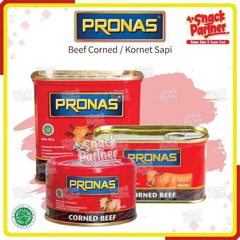 Jual Pronas Kornet Sapi And Ayam 120 198 340 Gr Daging Kaleng