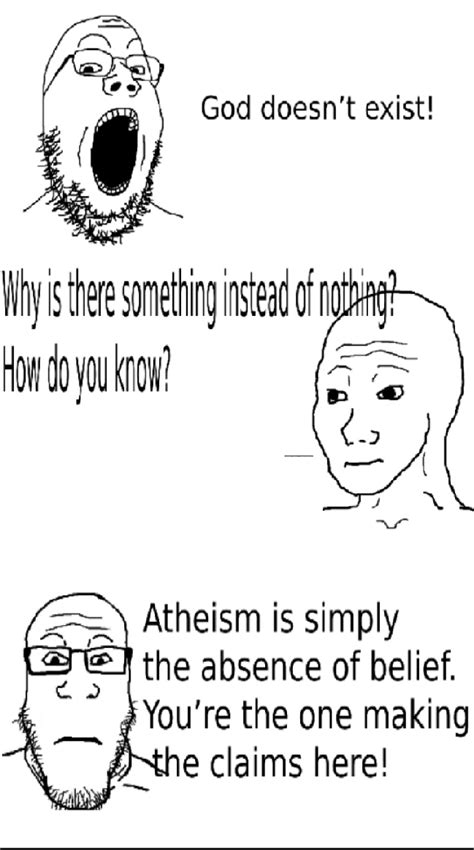 Soyjak Atheist Vs Wojak Wojak Comics Know Your Meme