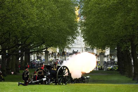 King Charles Iii S Coronation Anniversary Is Marked By Ceremonial Gun