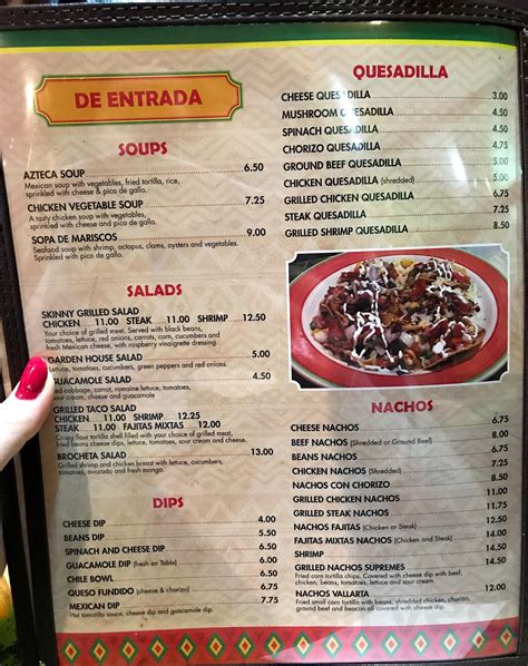 Nuevo Vallarta Mexican Restaurant Menu In Manchester New Hampshire Usa