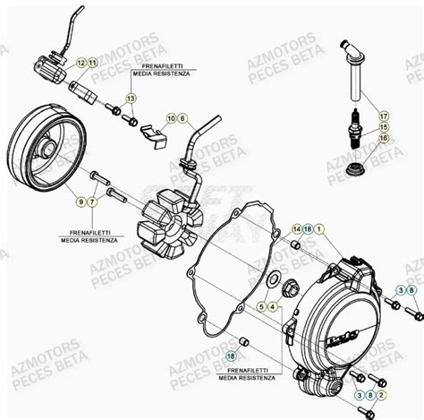 Pièces RR 125 2T 2023 pièces BETA neuves d origine constructeur au