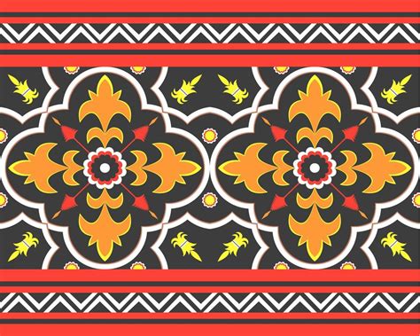 Ikat Geometric Folklore Ornament Tribal Ethnic Vector Texture