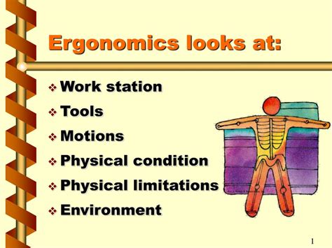 Ergonomics Training Powerpoint Presentation