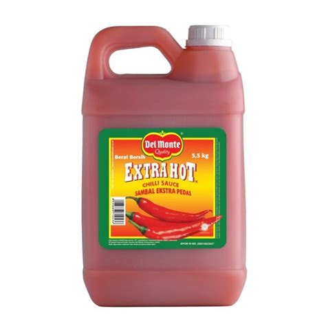 Delmonte Extra Spicy Chili Sauce Jerry Can Kg Del Monte Extra Hot Chilli Sauce Kg