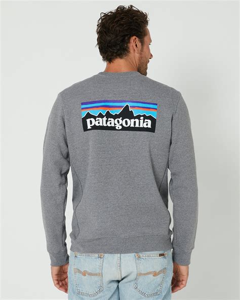 Patagonia P 6 Logo Uprisal Crew Sweatshirt Grey Surfstitch