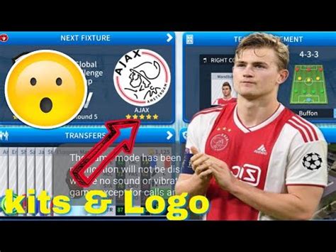 How To Create AJAX Team Kits Logo Dream League Soccer 2019 YouTube