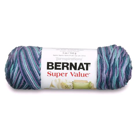 Bernat Super Value Variegates Yarn 142g5oz Luxury Ombre