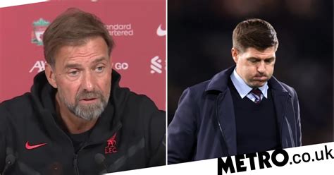 Liverpools Jurgen Klopp Reacts To Aston Villa Sacking Steven Gerrard