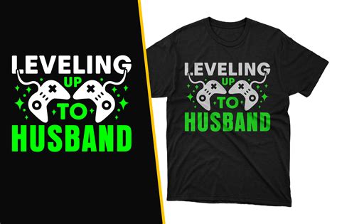 Leveling Up To Husband Gaming T Shirt Graphic By Mi Miraz Creative