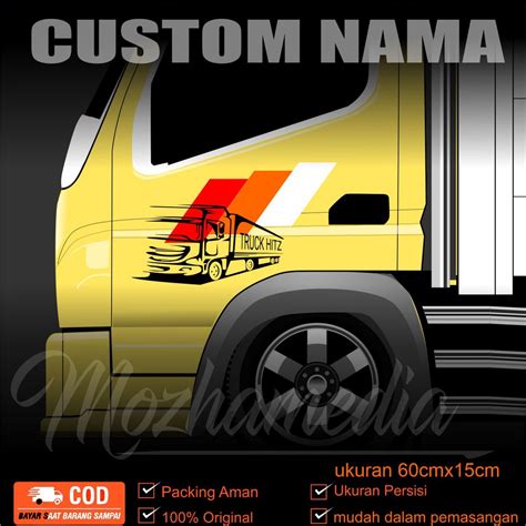 Jual STICKER PINTU SAMPING Truck Canter Elf Dutro Umlplong Bikin Truck