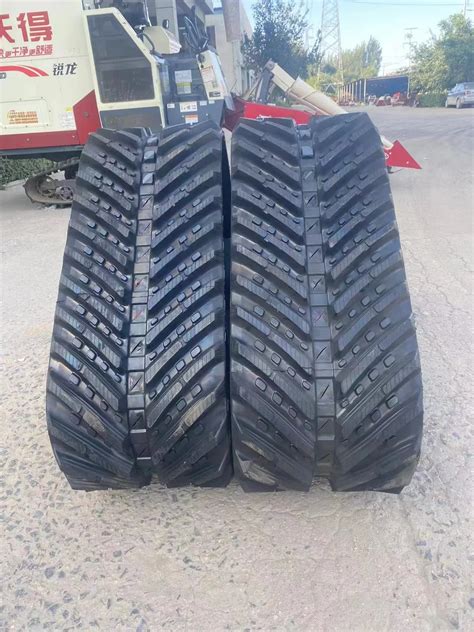 Triangular Rubber Track Chassis Tracked Undercarriage To Agricultural Tractor Vehicle Chain Rail