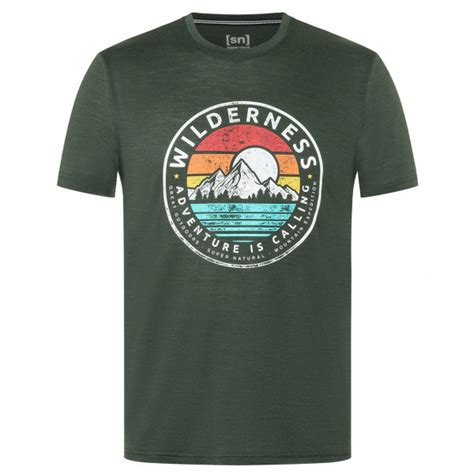 Super natural Wilderness Tee T shirt en laine mérinos Homme Achat