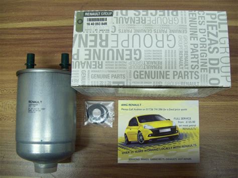 Renault Megane 3 1 5 Dci Fuel Filter 164009384R AMG Renault