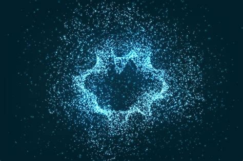 Premium Vector | Glowing particles background