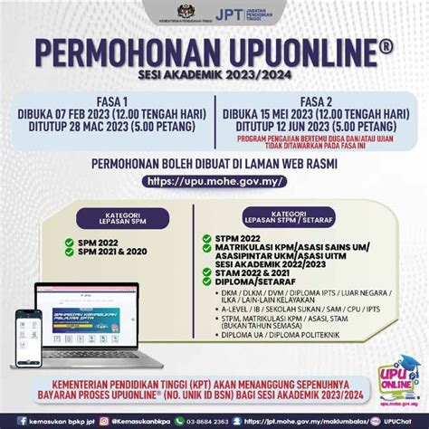 TERKINI PERMOHONAN UPU ONLINE 2023 2024 MOHON SEGERA TCER MY