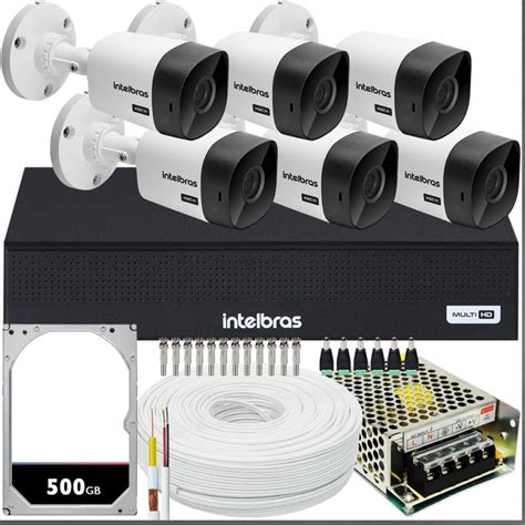 Kit Camera De Seguranca Intelbras Bullet Vhl B Externa Dvr