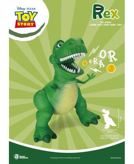 Tirelire Toy Story Rex Large Vinyl Piggy Bank Beast Kingdom