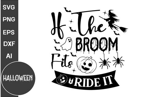 If The Broom Fits Ride It SVG Cut File Graphic By GraphicPicker