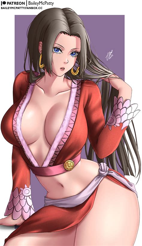 Rule 34 Bailey Mcpatty Big Breasts Boa Hancock Empress Female Female Only Long Hair One Piece