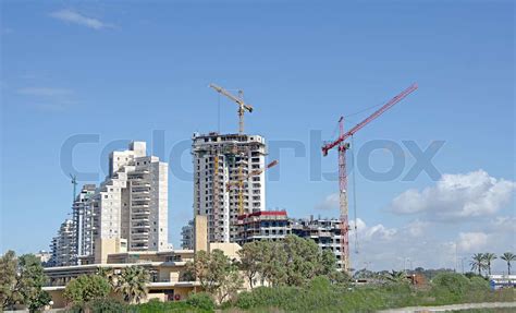 Construction of high building | Stock image | Colourbox