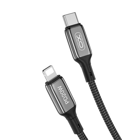 XO Kabel NB Q180A PD USB C Lightning 1 0m 20W Czarny XO Sklep