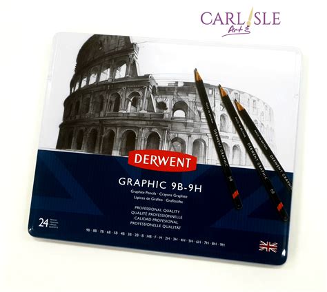 Derwent Graphic 9H 9B Pencil Set Of 24