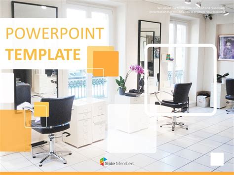 Free Powerpoint Template Interior For Hair Salon